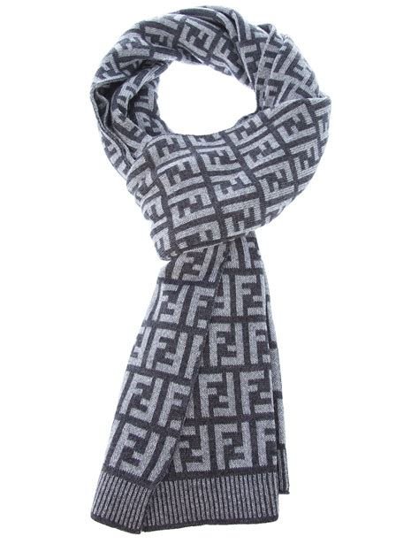 black and grey fendi scarf|Fendi authentication scarves.